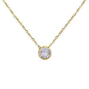 CZ Solitaire Necklace